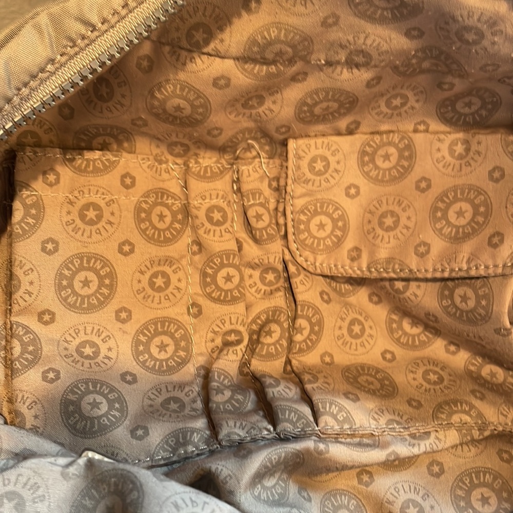 Kipling Purse! Light Gray, Adjustable, Shoulder S… - image 4